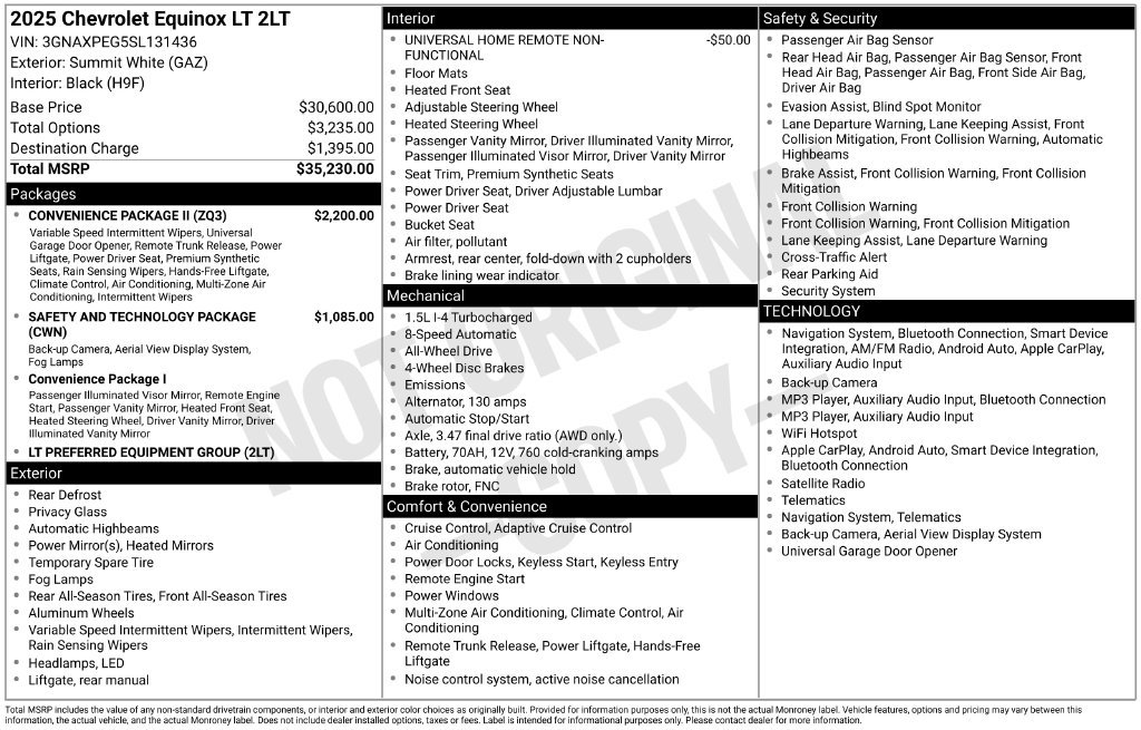 Used 2025 White Chevrolet LT image 30