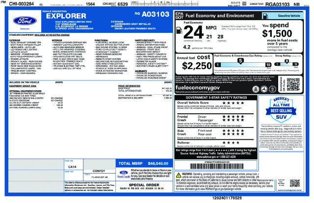Used 2024 Gray Ford Limited image 24