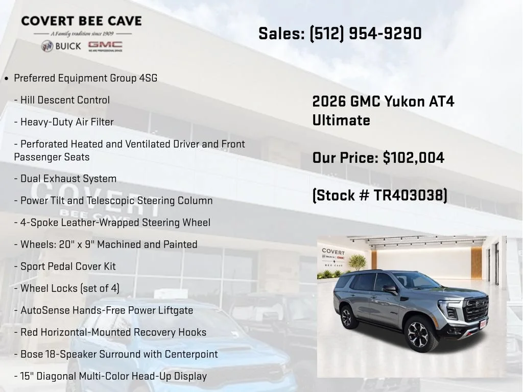 New 2026 GMC Yukon AT4 Ultimate, photo 13
