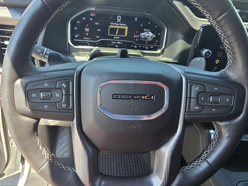 Used 2025 White Frost Tricoat GMC Denali Ultimate image 13