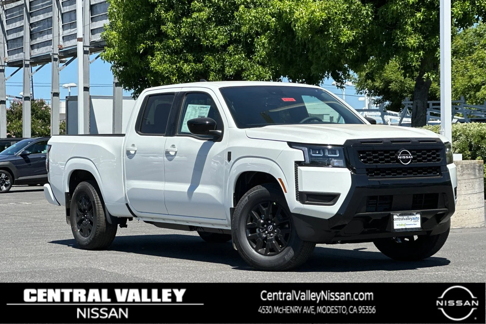New 2026 Glacier White Nissan Crew Cab SV Long Bed image 1