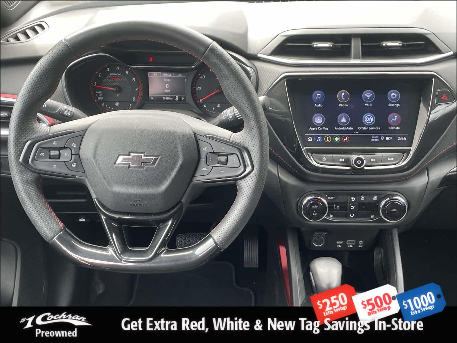 Certified Used 2023 Mosaic Black Metallic Chevrolet RS image 2