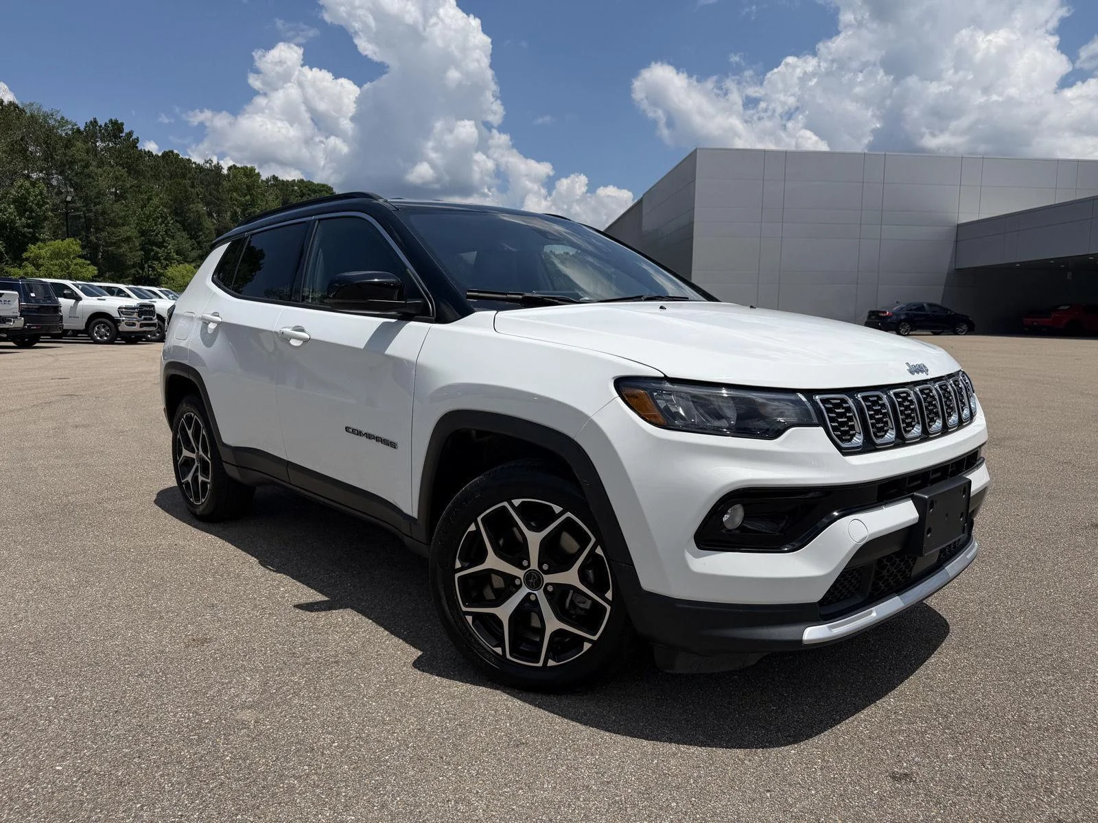 Used 2025 Bright White Clearcoat Jeep Limited image 3