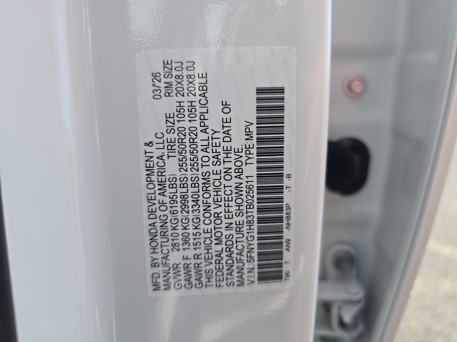 New 2026 Platinum White Pearl Honda Elite image 29