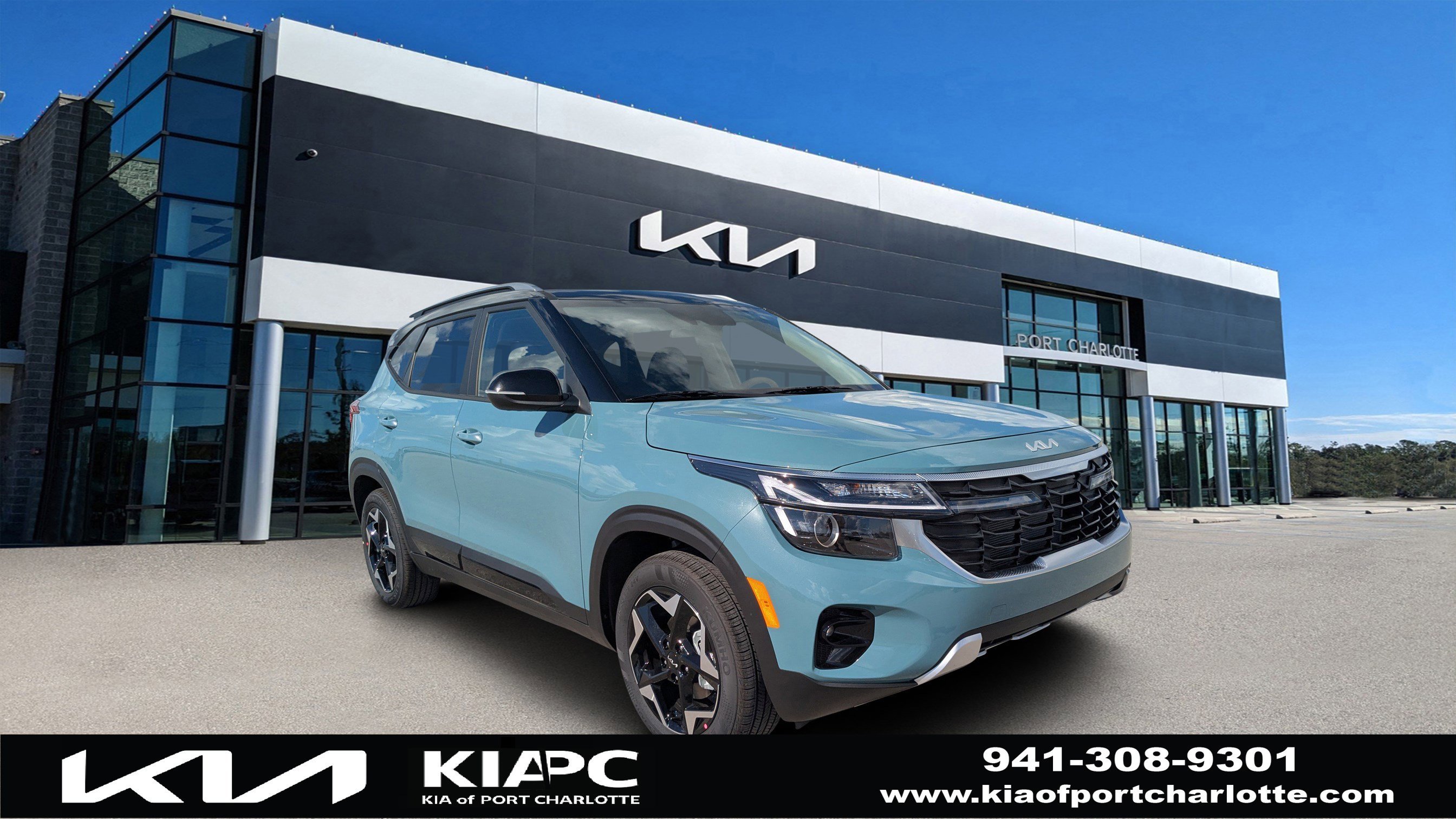 New 2026 Pluton Blue / Black Roof Kia S image 1