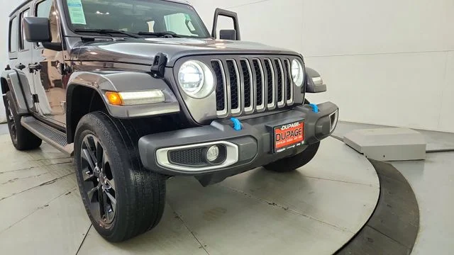 Used 2023 Gray Jeep Sahara 4xe image 26