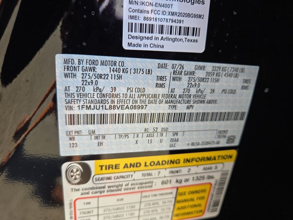 New 2027 Agate Black Metallic Ford Platinum image 25