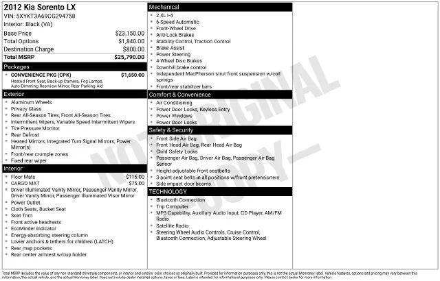 Used 2012 Silver Kia LX image 7