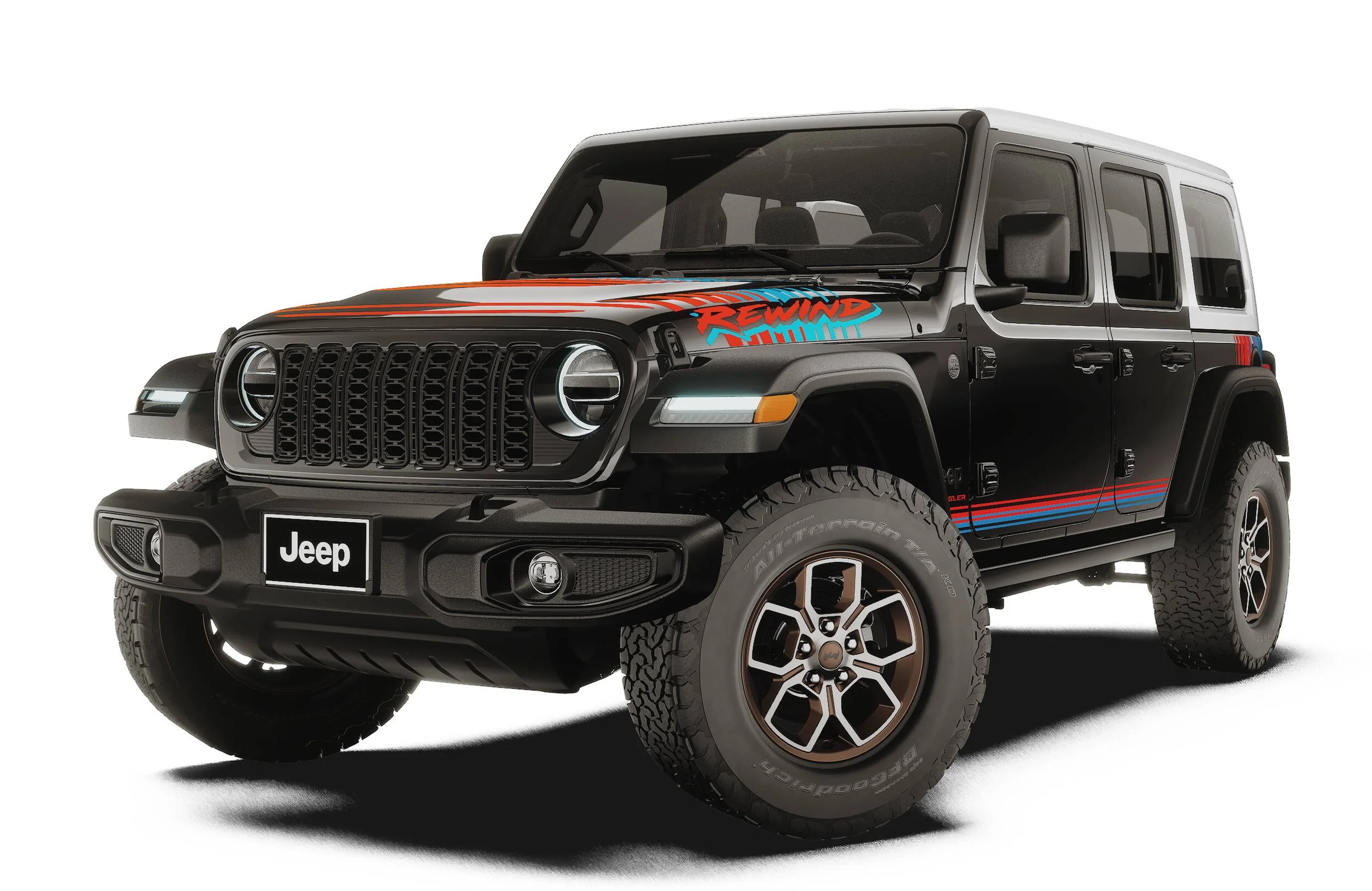 New 2027 Black Clear-Coat Paint Jeep Rewind image 1
