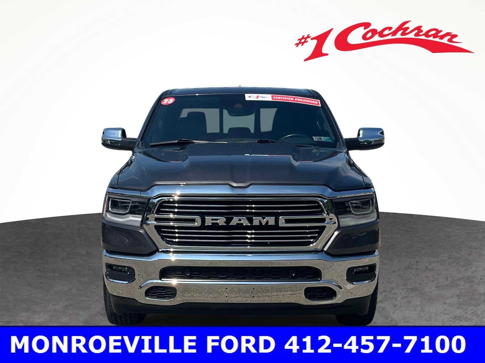 Used 2023 Granite Crystal Metallic Clearcoat RAM Laramie image 17