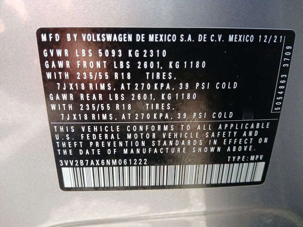 Used 2022 Silver Volkswagen 2.0T SE image 35