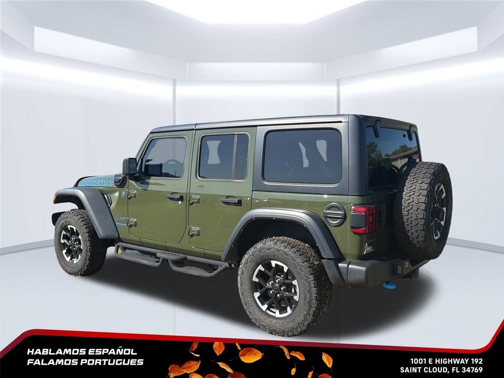 Used 2024 Green Jeep Rubicon 4xe image 4