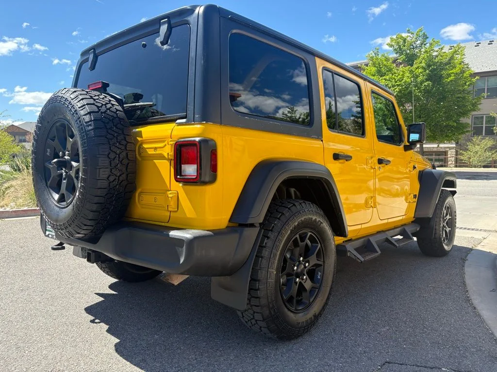 Used 2020 Baja Yellow Clearcoat Jeep Unlimited Sport image 10