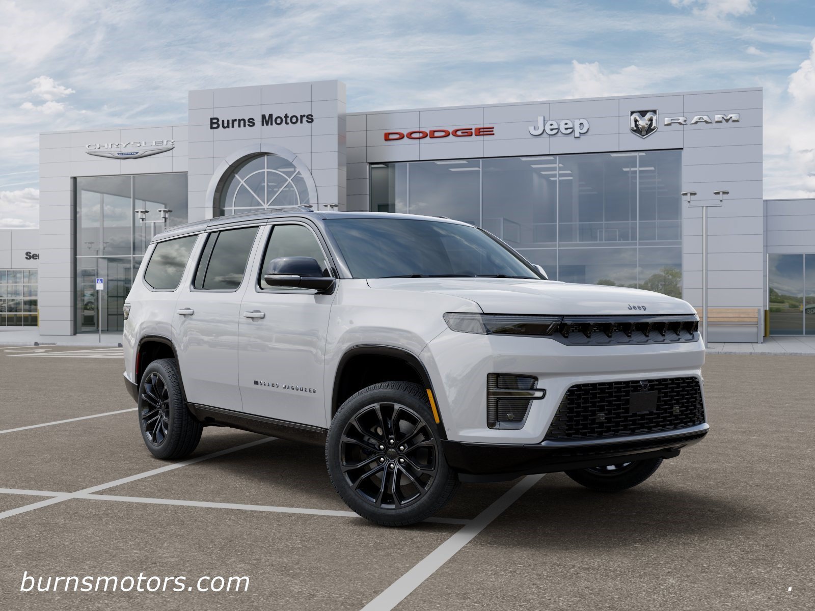 New 2026 Bright White Clear-Coat Exterior Paint Jeep Summit Reserve Black image 5