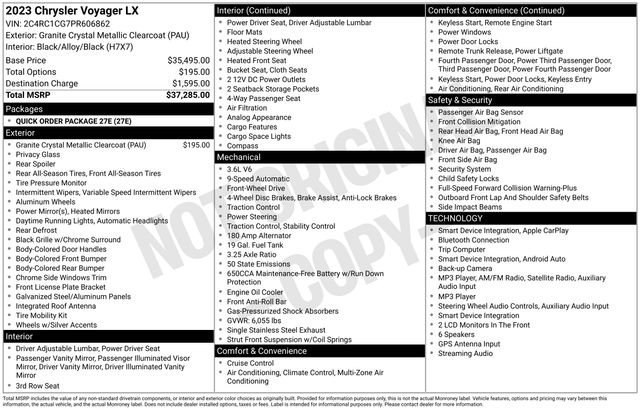 Used 2023 Gray Chrysler LX image 4