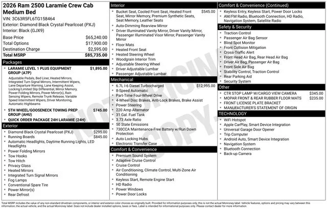 2026 RAM 2500 Laramie - Photo 38