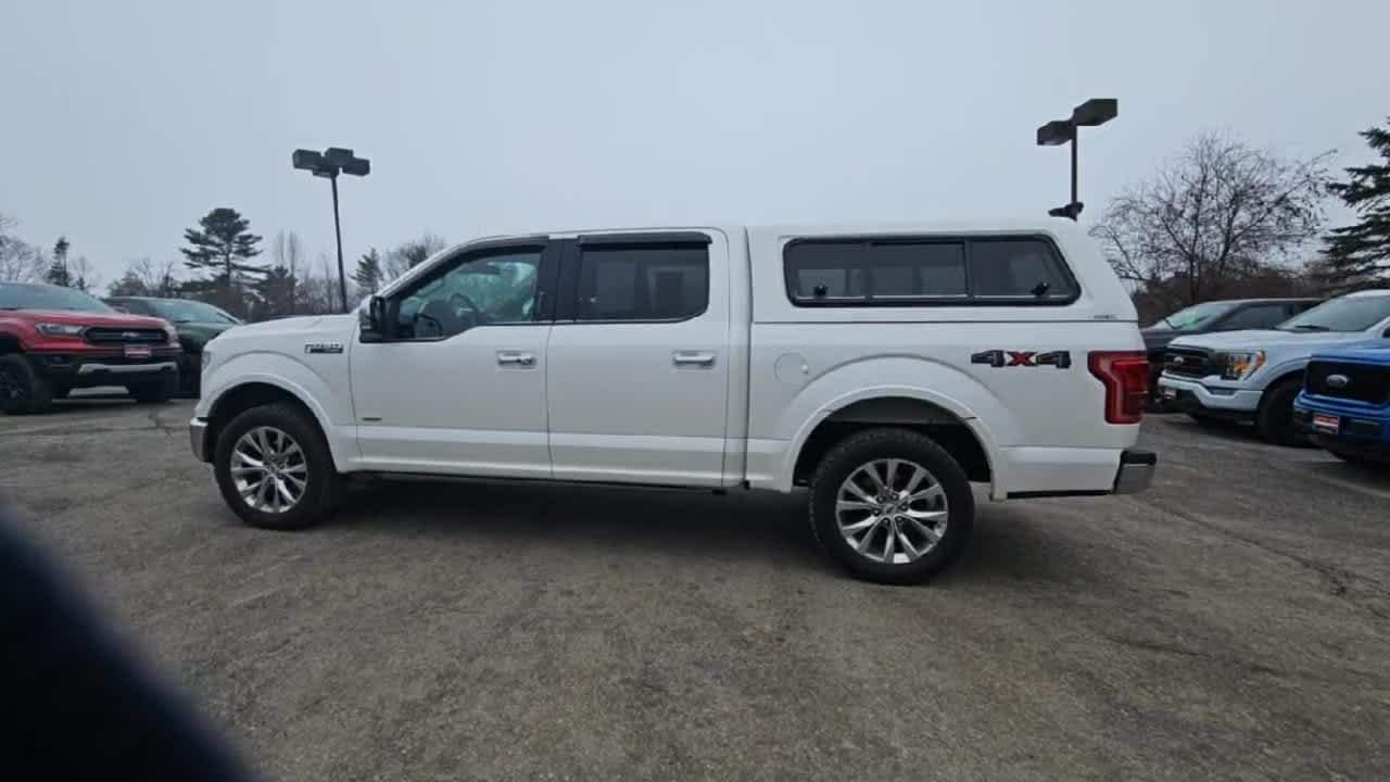 Used 2017 White Platinum Tri-Coat Metallic Ford Lariat image 7