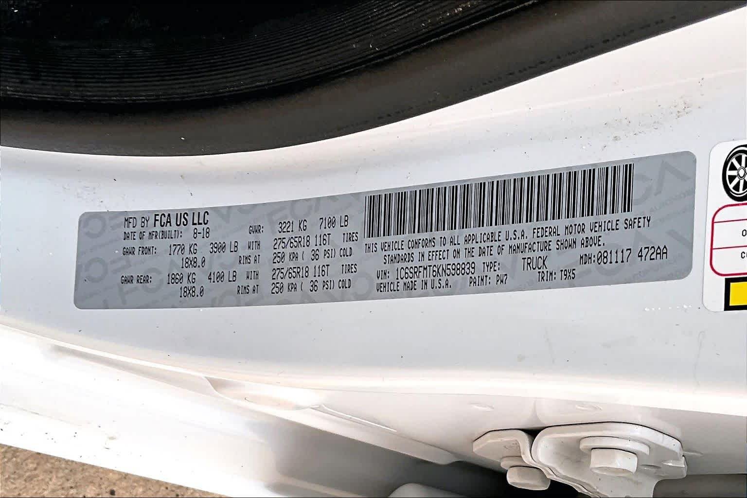 Used 2019 Bright White Clearcoat Ram Big Horn/Lone Star image 25