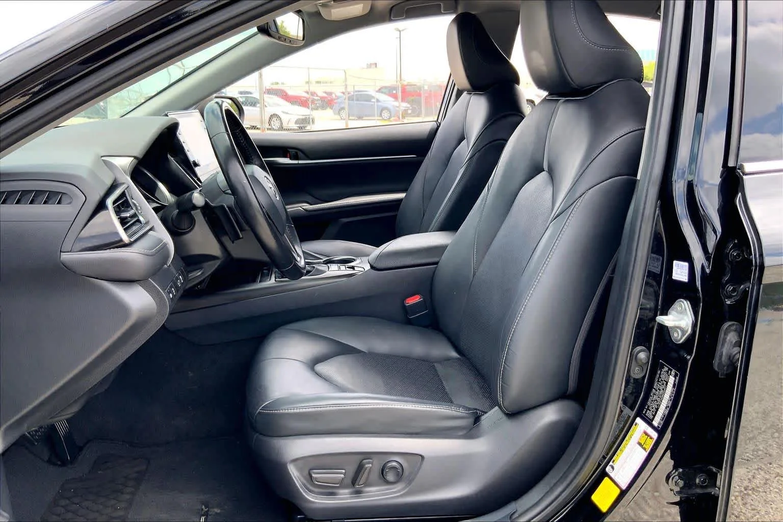 Used 2021 Midnight Black Metallic Toyota XSE image 8