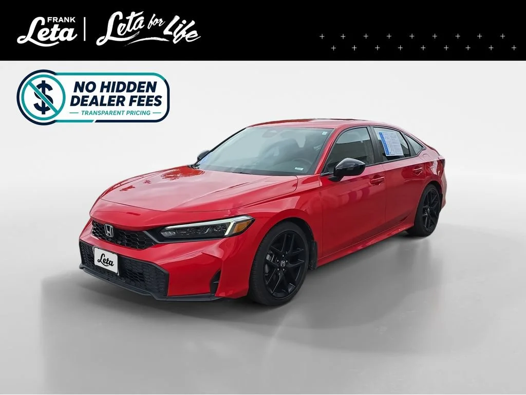Certified Used 2025 Rallye Red Honda 4D SPORT image 26
