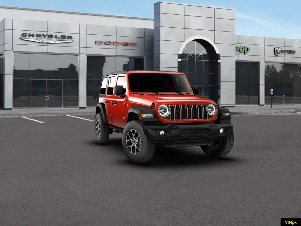 New 2026 Firecracker Red Clear-Coat Exterior Paint Jeep Sport S image 15