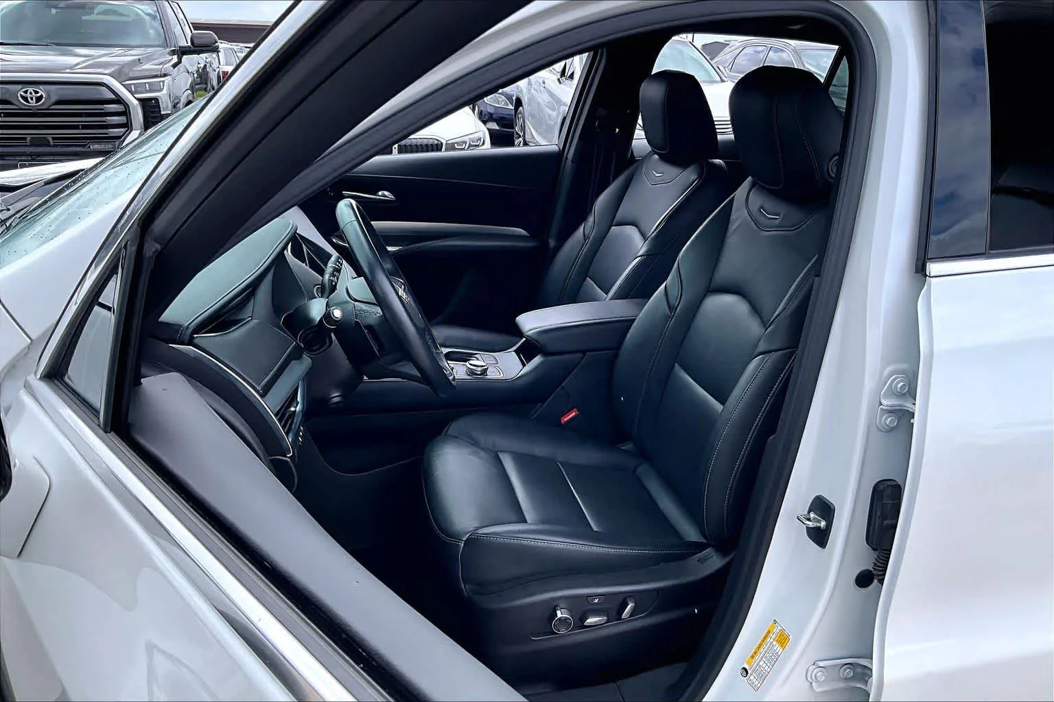 Used 2023 Crystal White Tricoat Cadillac FWD Premium Luxury image 7