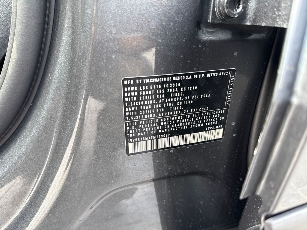 New 2026 Platinum Gray Metallic Volkswagen 2.0T S image 25