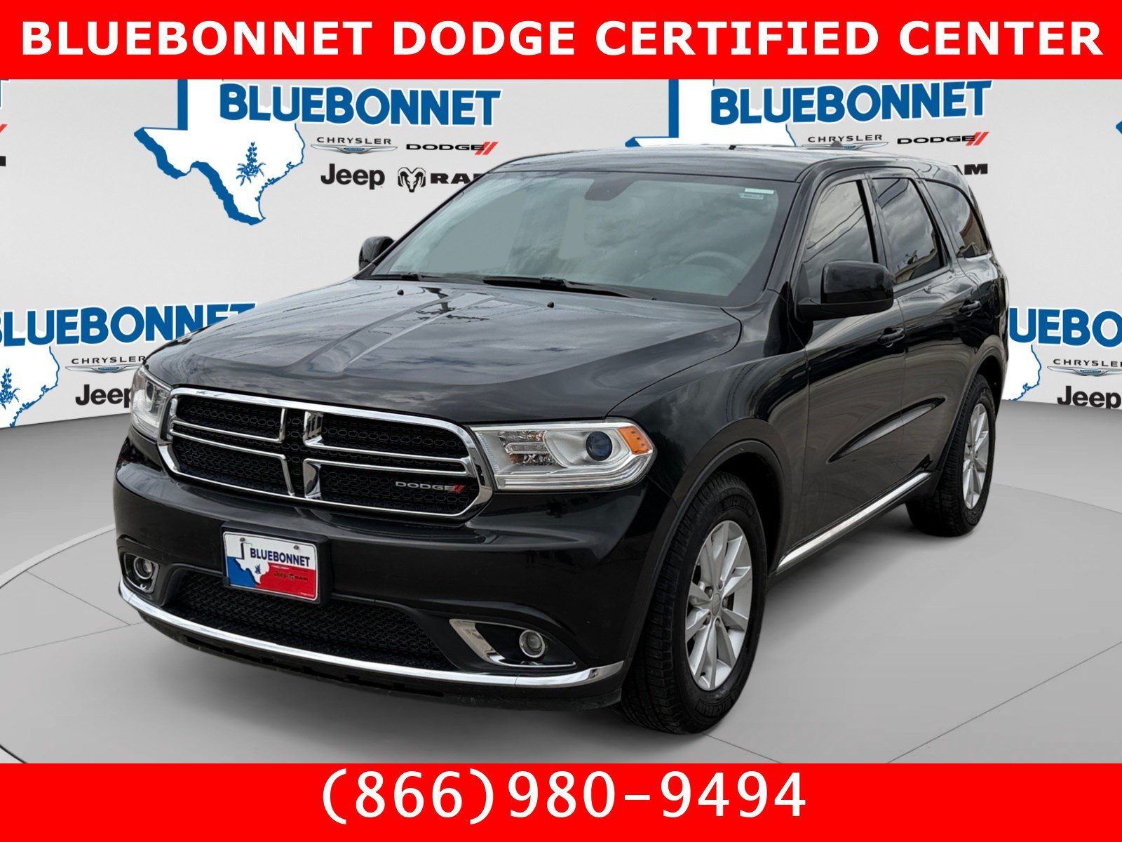 Used 2015 Brilliant Black Crystal Pearlcoat Dodge SXT image 1