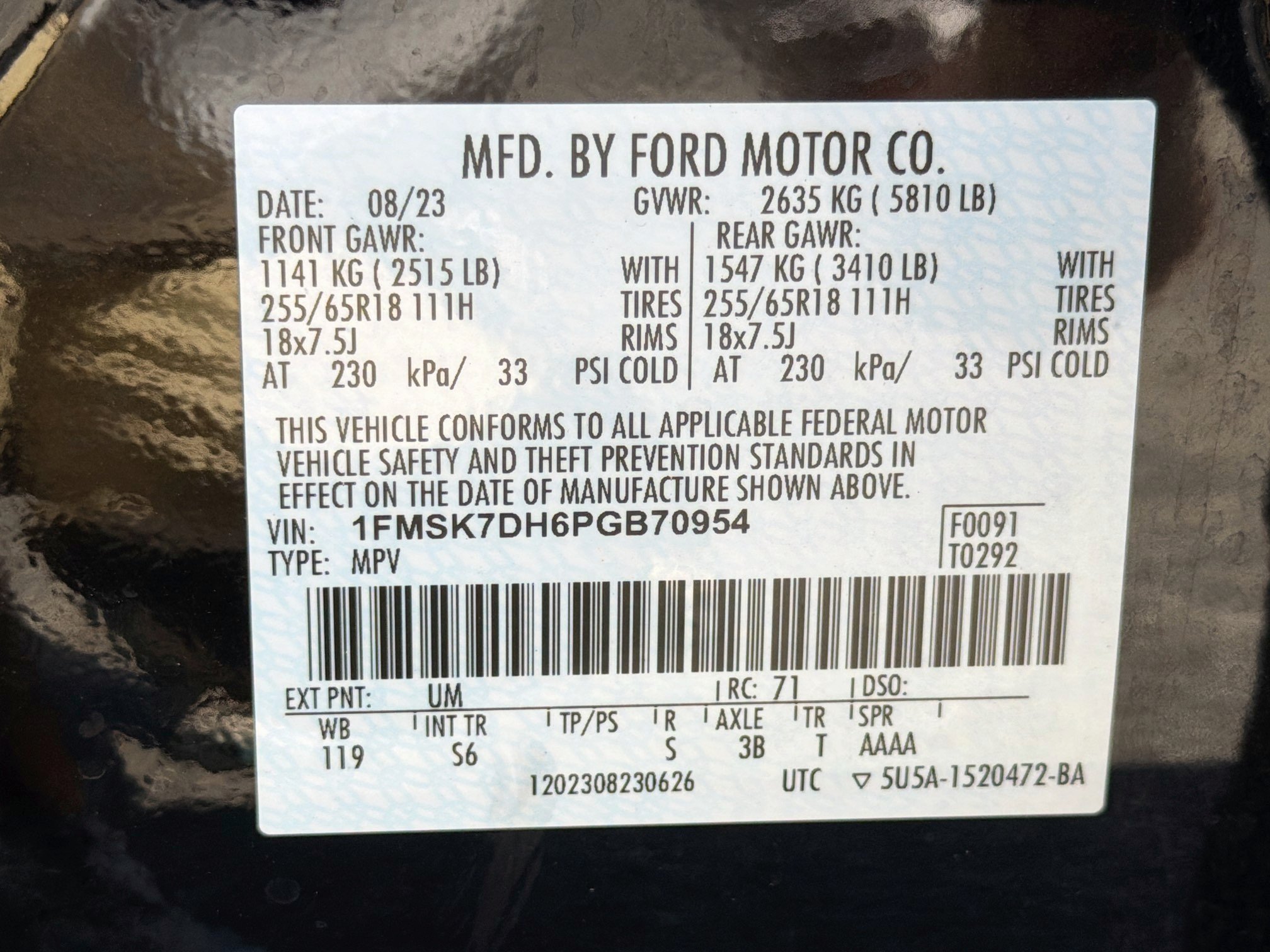 Used 2023 Black Metallic Ford XLT image 43