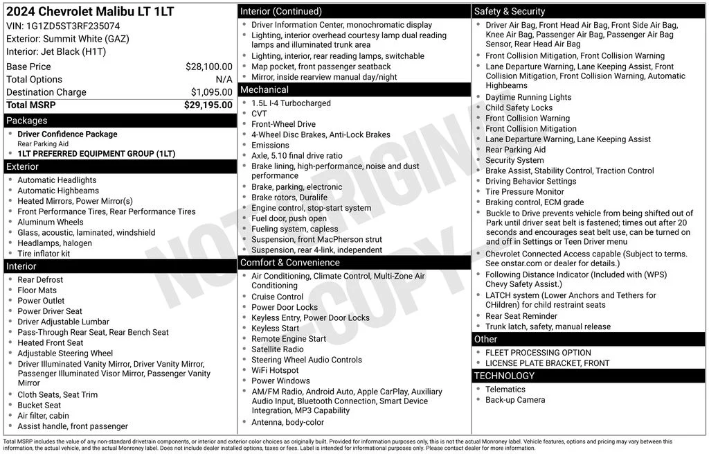 Used 2024 White Chevrolet LT image 6