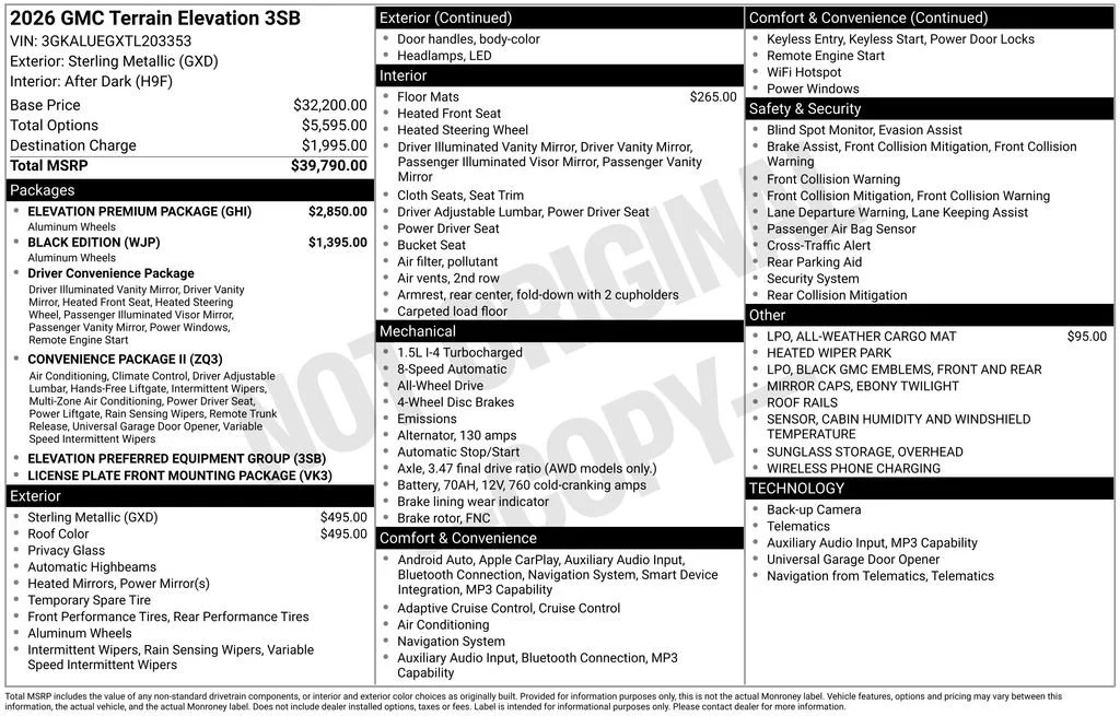 2026 GMC Terrain Elevation - Photo 17
