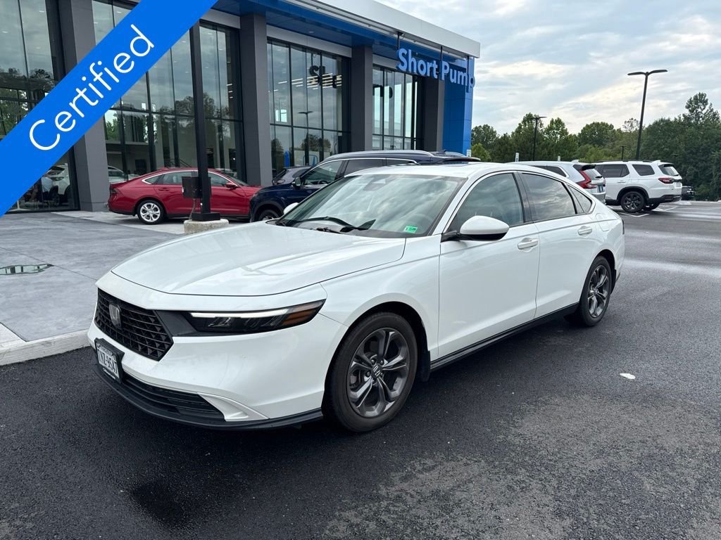 Certified Used 2023 Platinum White Pearl Honda EX image 2