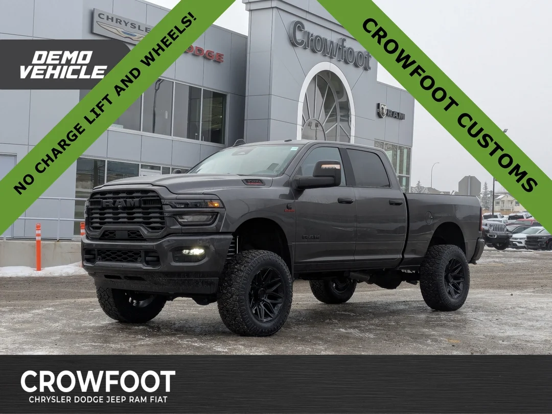 New 2025 Grey RAM Big Horn - - 4x4 - Cummins HO - 5 Lift - 35 A/T Tires - Fuels & More! image 1