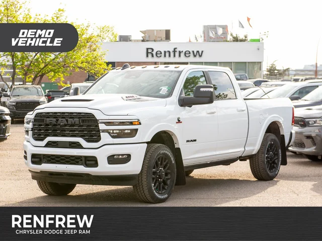 2026 RAM 3500 Limited Night* Crew Cab 4x4, Sunroof, Passenger Screen, Heated/Ventilated Leather
