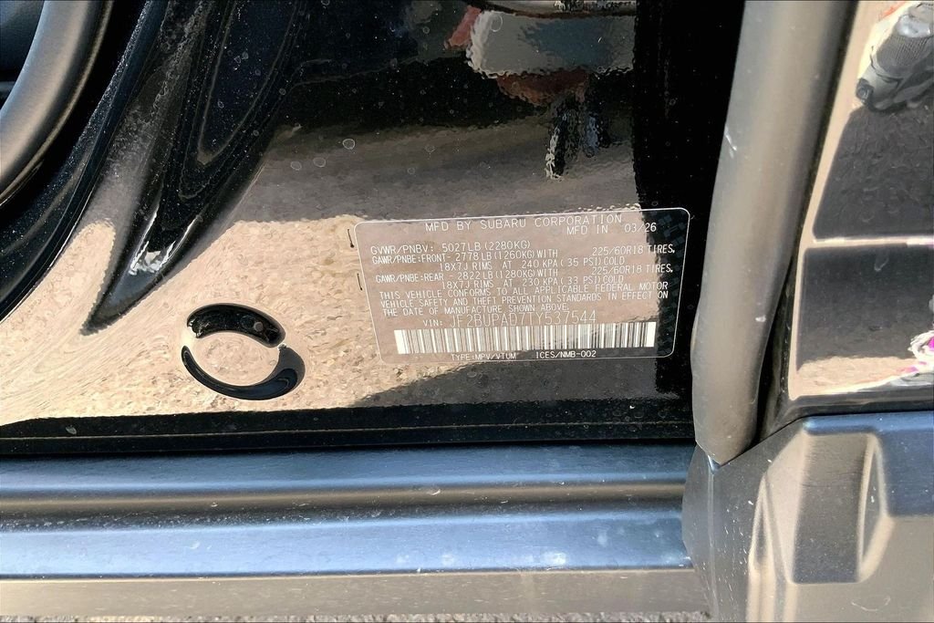 New 2026 CRYSTAL BLACK SILICA Subaru Premium image 14