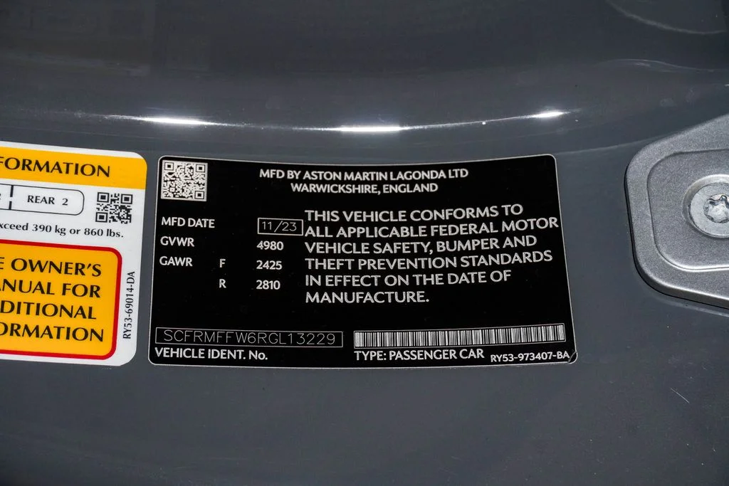 Used 2024 China Gray Aston Martin Coupe image 36