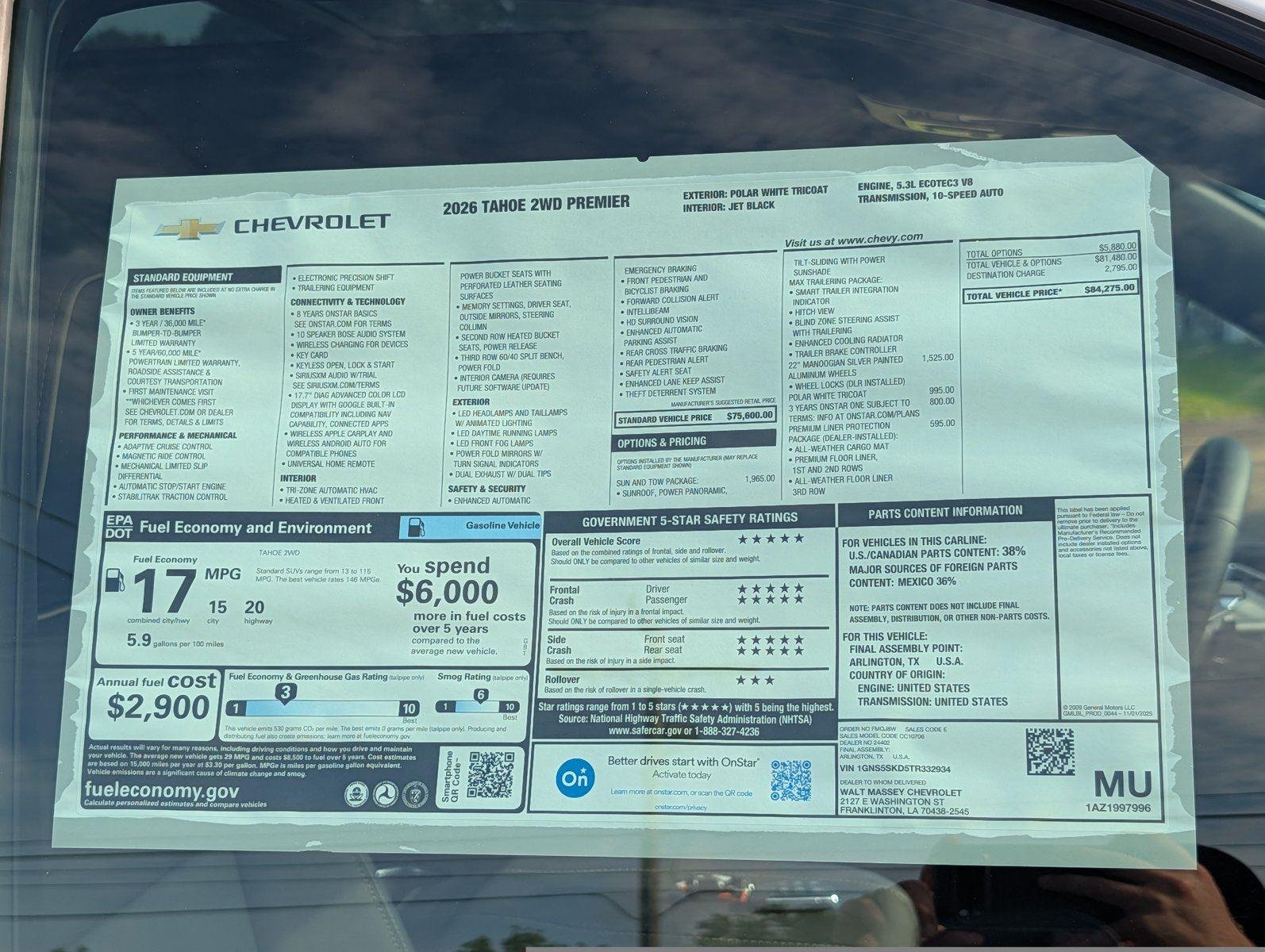 2026 Chevrolet Tahoe Premier - Photo 45
