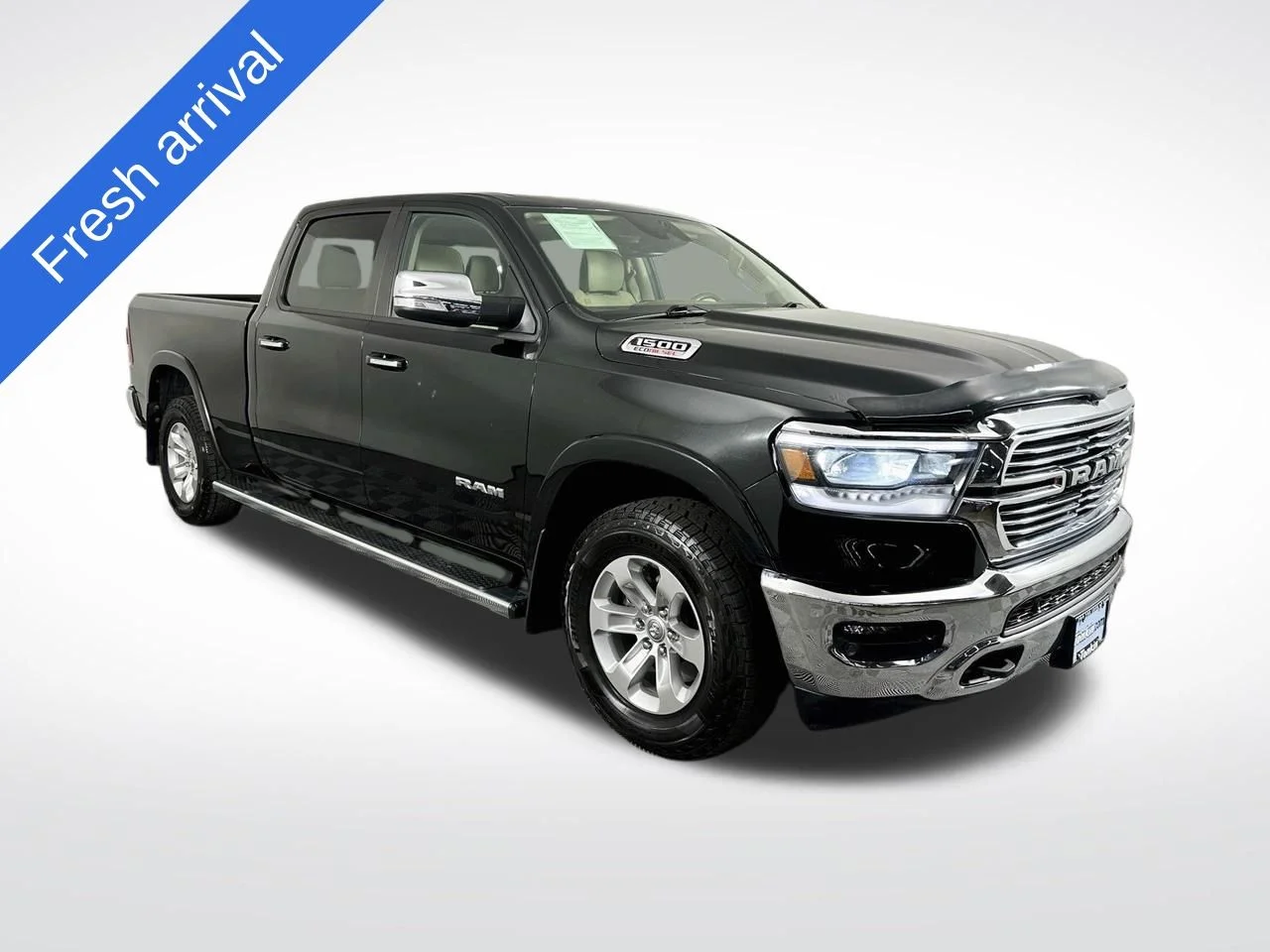 Used 2021 Diamond Black Crystal Pearlcoat Ram Laramie image 1