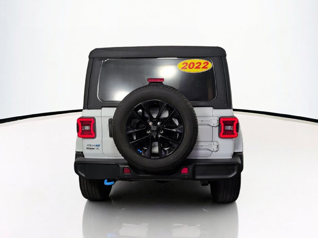 Used 2022 White Jeep Unlimited Sahara 4xe image 7