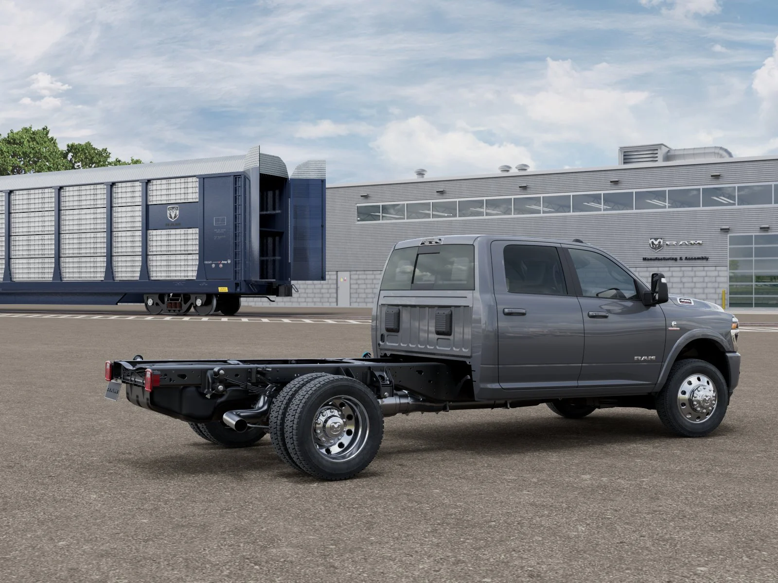 New 2026 Ceramic Gray Clear-Coat Exterior Paint RAM TRADESMAN image 4