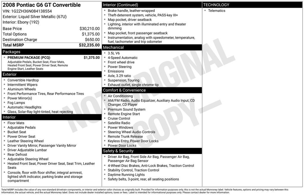 Used 2008 Silver Pontiac GT image 29