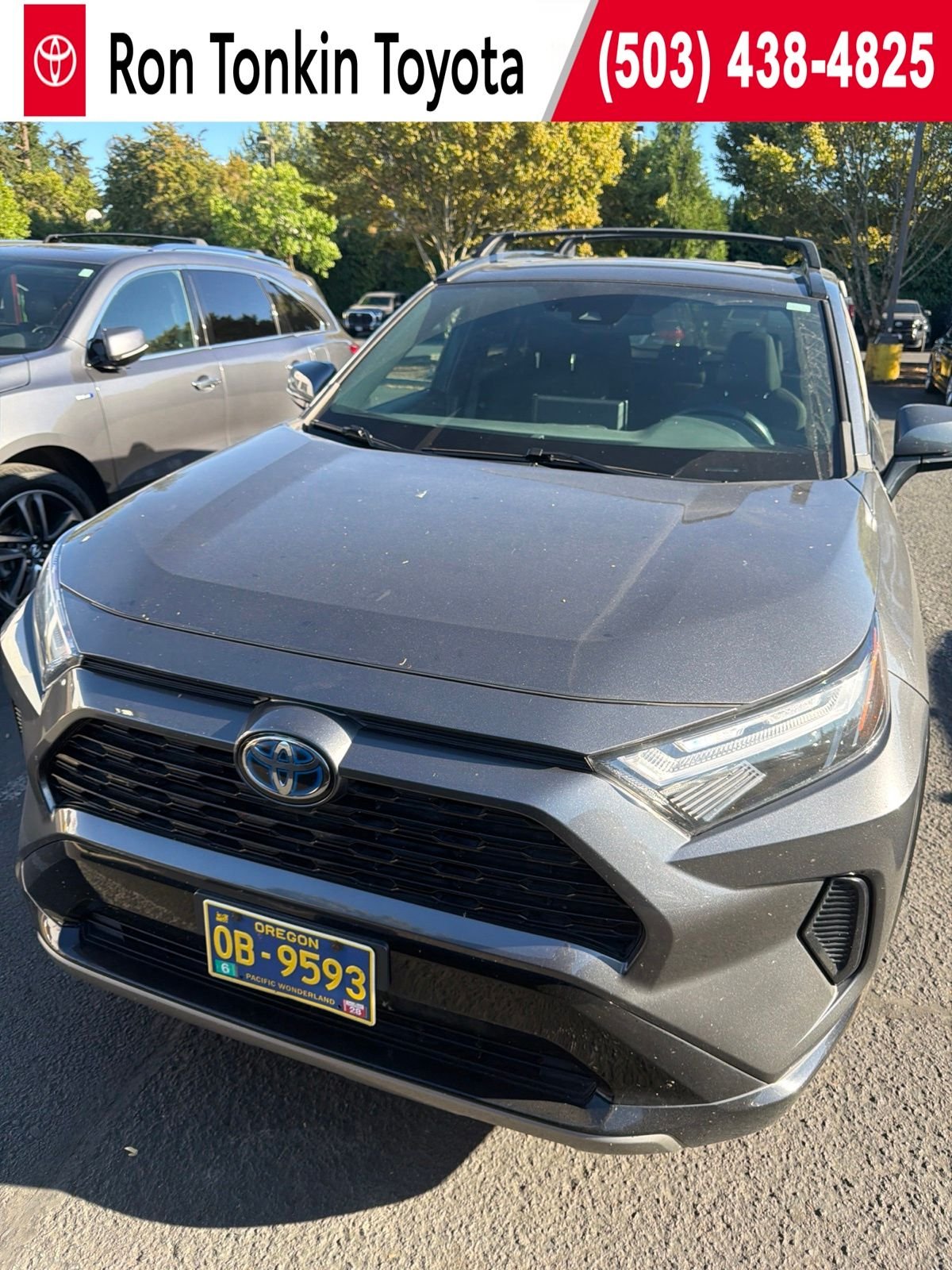 Used 2022 Magnetic Gray Metallic Toyota SE image 1