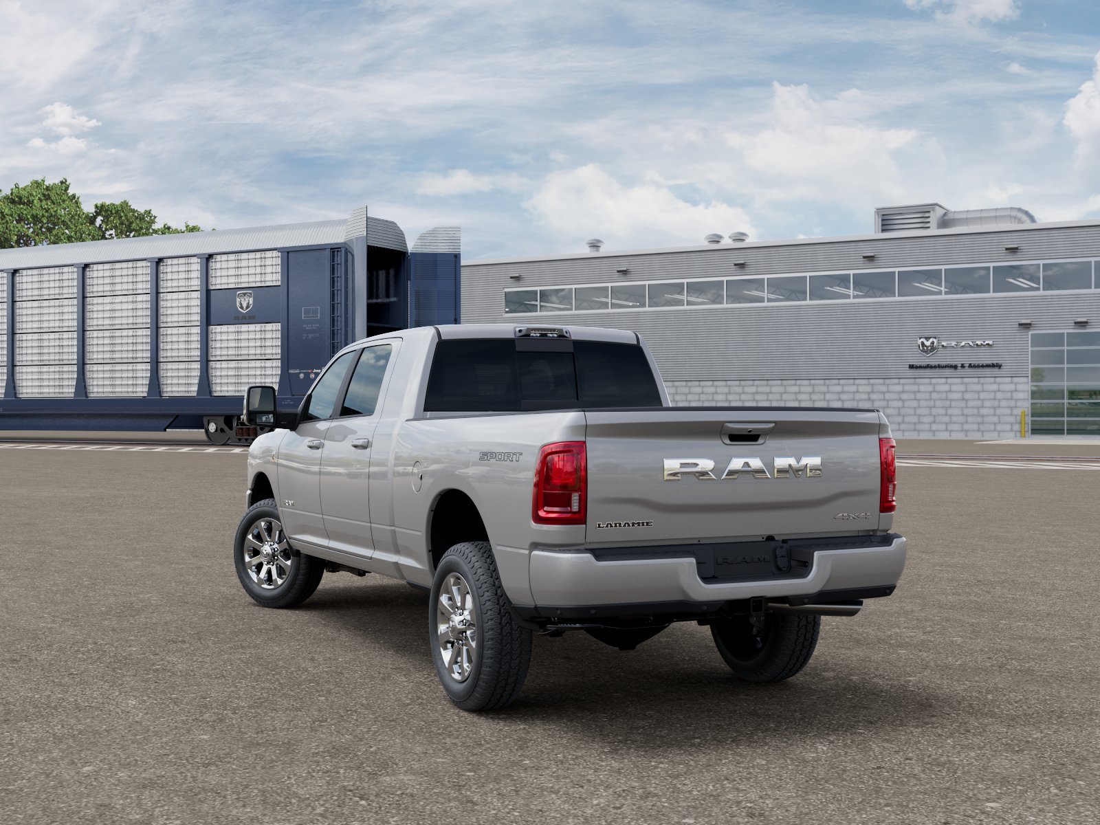 New 2026 Silver-Zynith Exterior Paint RAM Laramie image 3