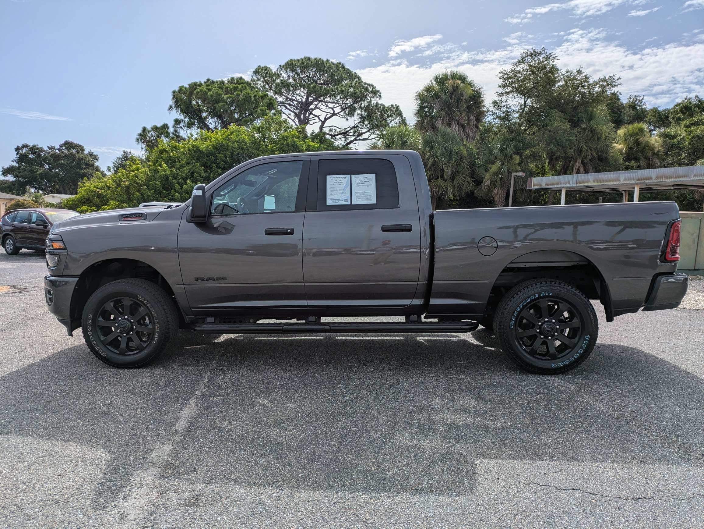 Used 2025 Granite Crystal Metallic Clearcoat Ram Big Horn image 8