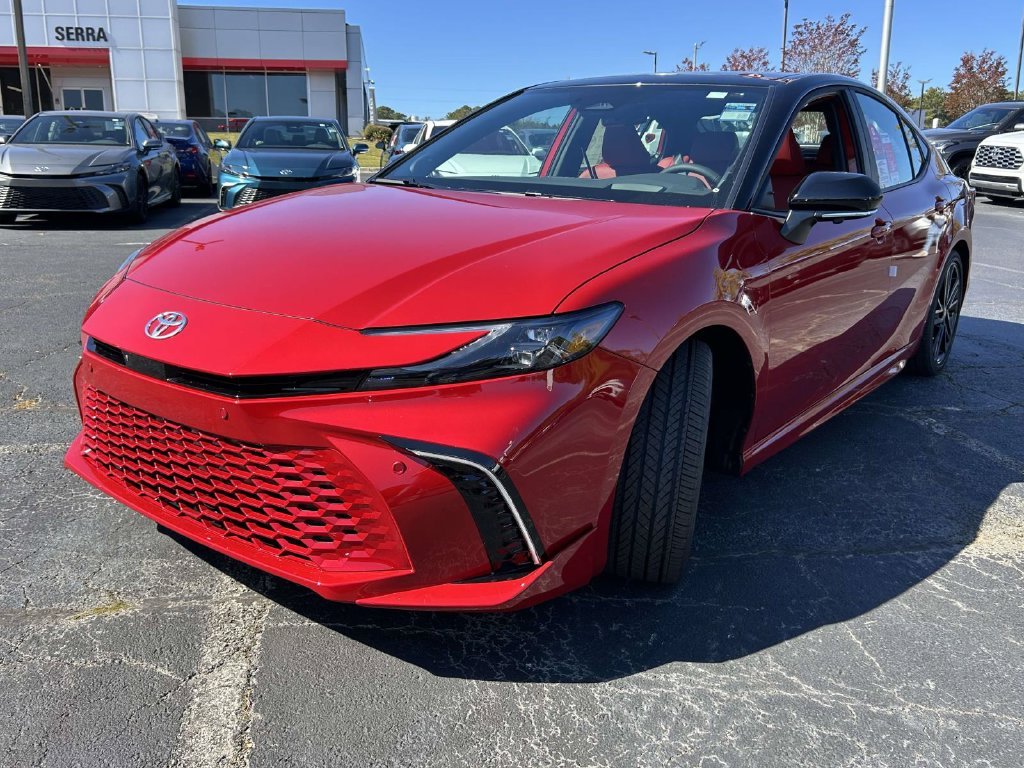 New 2027 Supersonic Red with Midnight Black Metallic roof Toyota XSE image 7