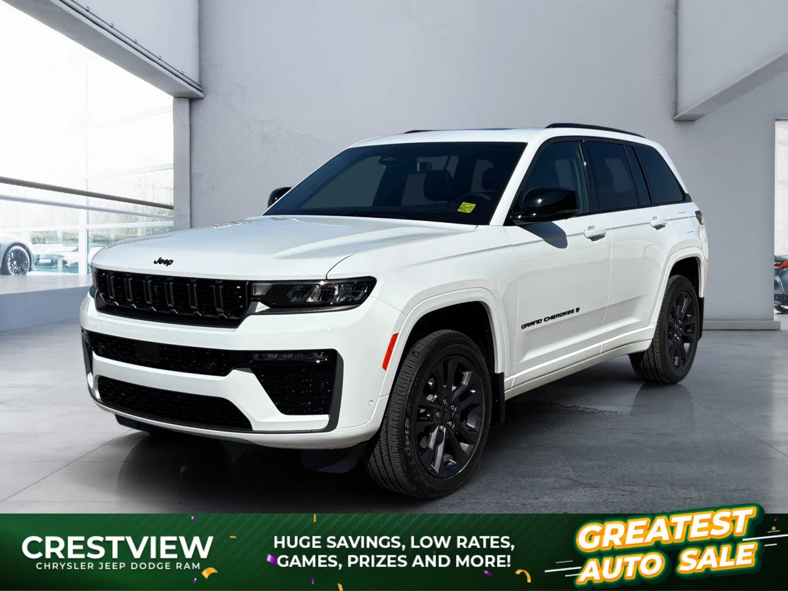 New 2026 Bright White Jeep Limited Reserve image 1