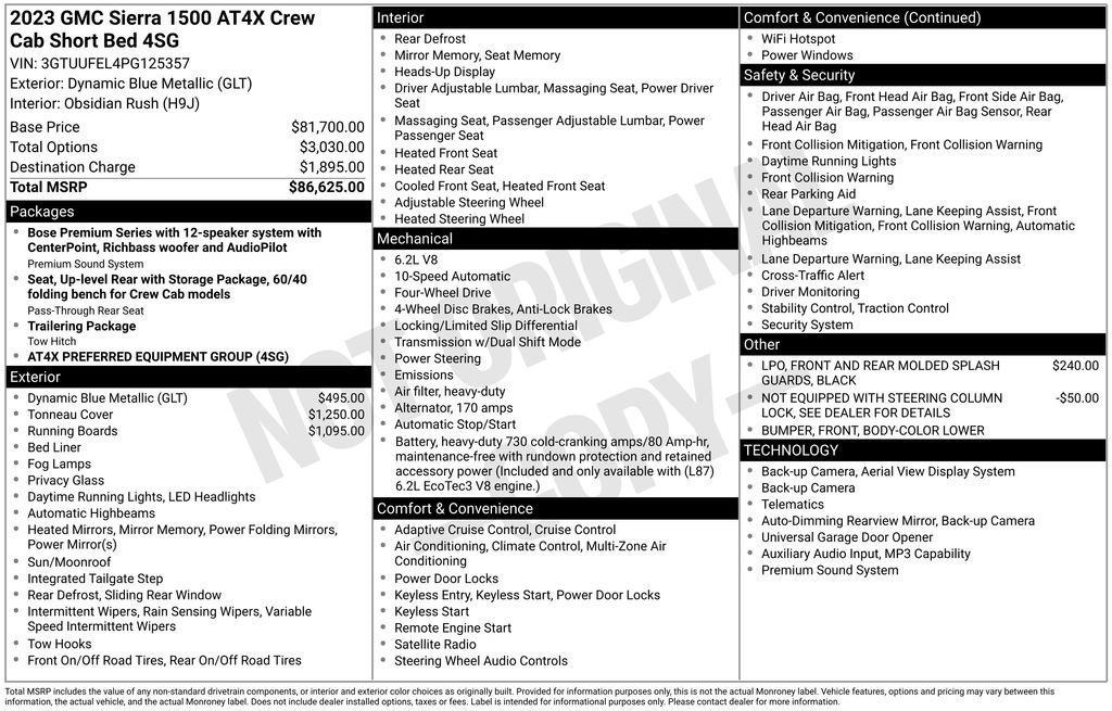 2023 GMC Sierra 1500 AT4X - Photo 39
