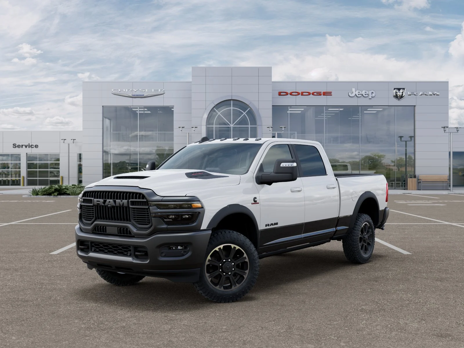 New 2026 Bright White Clearcoat RAM Rebel image 29