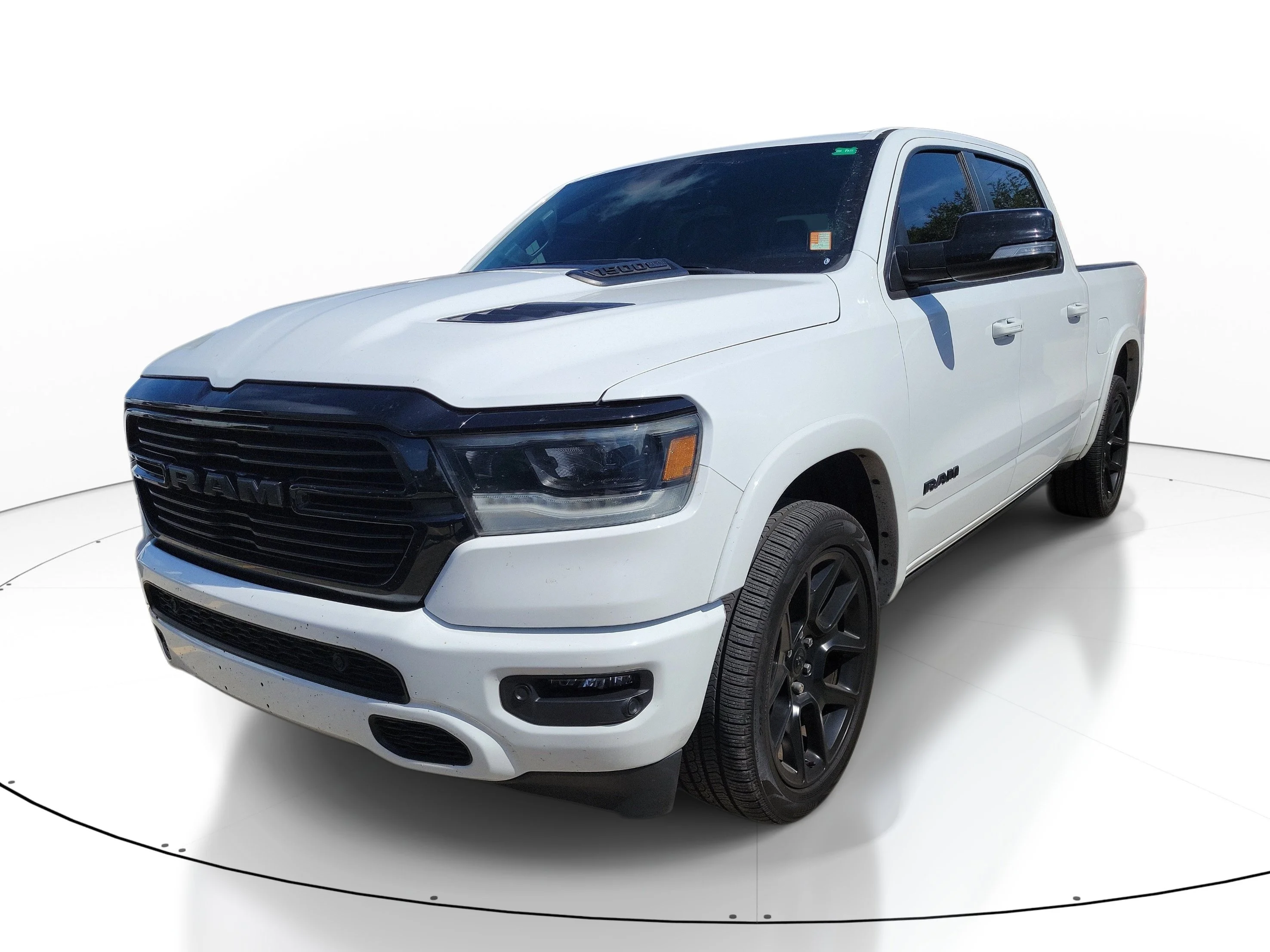 Used 2022 Bright White Clearcoat Ram Laramie image 2
