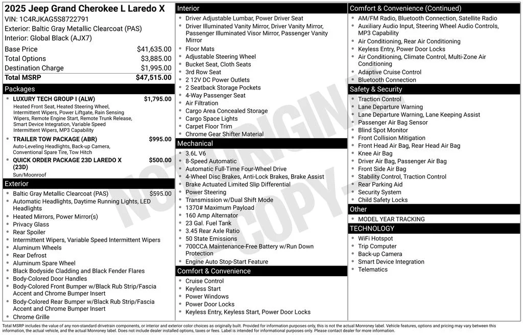 Certified Used 2025 Gray Jeep Laredo image 6
